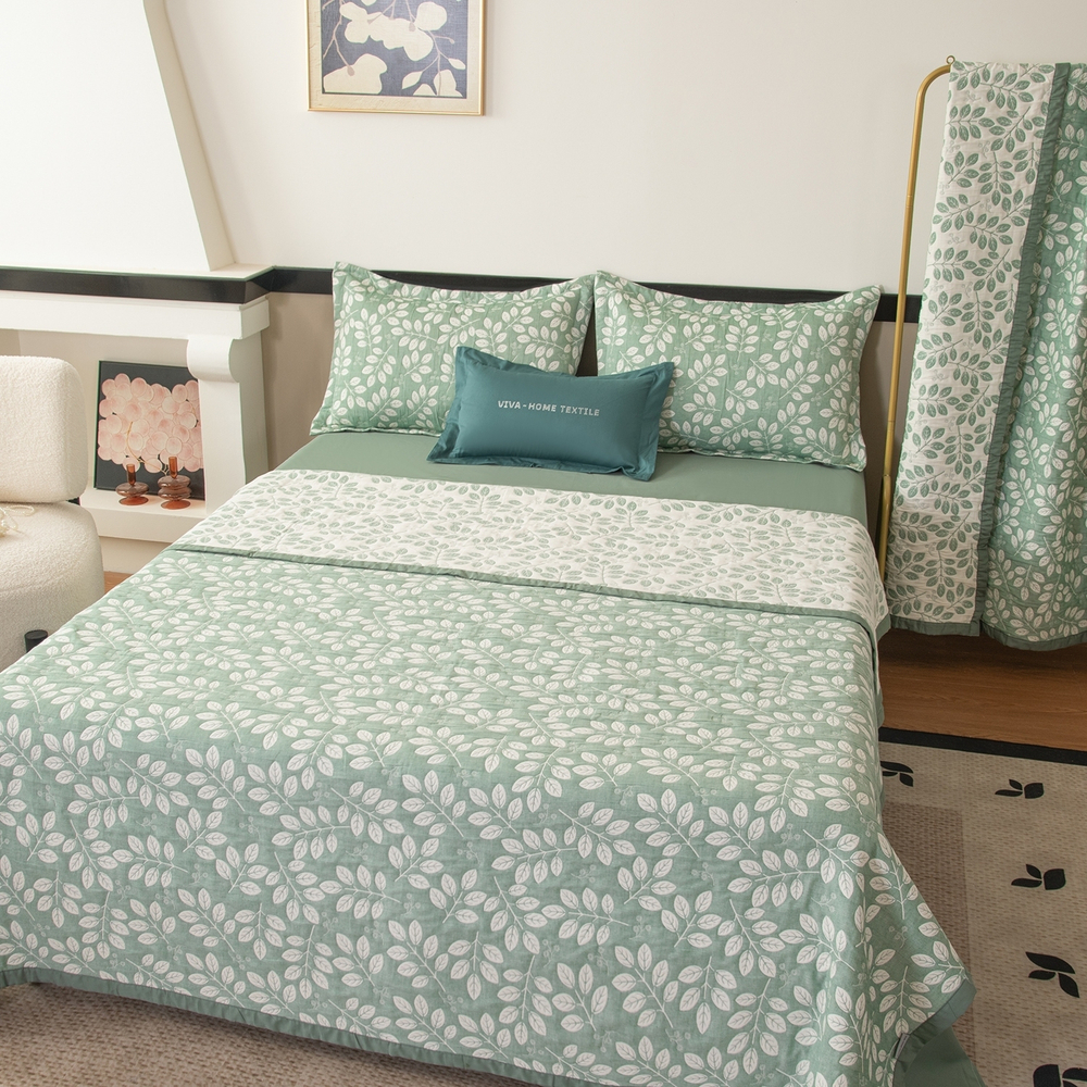 Комплект постельного белья Сатин Aurora Veil с Покрывалом AV006