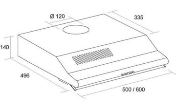 Витяжка VENTOLUX ROMA 60 BR LUX