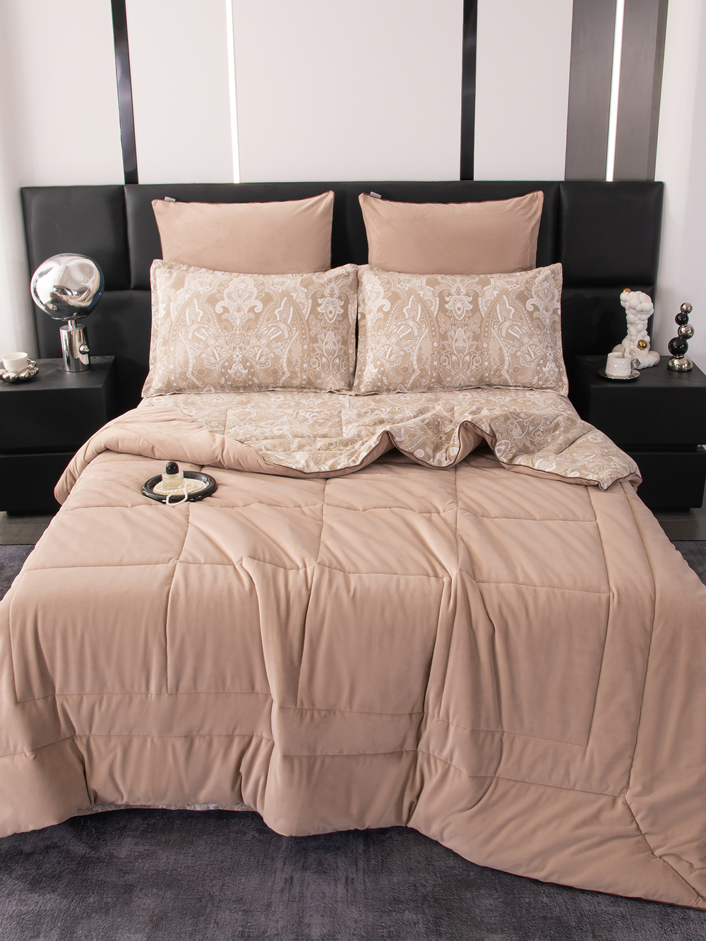 Комплект постельного белья Сатин Velouria Luxe с Одеялом VL010