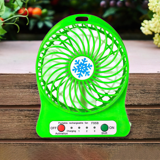 Міні-вентилятор Portable Fan Mini Зелений