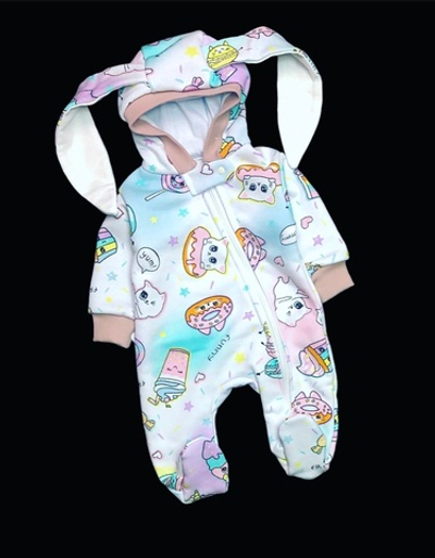 Ромпер з капюшоном "Смаколик", трьохнитка петля ТМ "Happy ТОT"