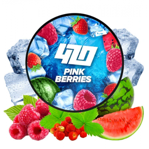Тютюн 420 Frost Line Pink Berries (Суниця Малина Арбуз Лід) 100г