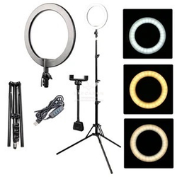 Кольцевая лампа Ring Light 26 см c функцией работы от повербанка