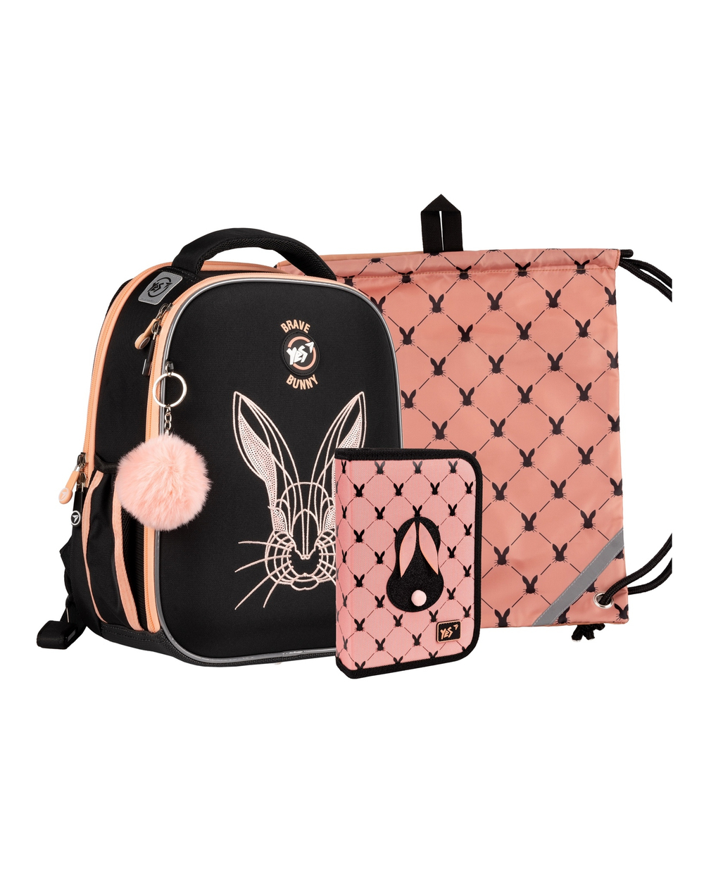 Набір колекційний (рюкзак, сумка, пенал) YES H-100_Collection Brave Bunny (арт. 559783)