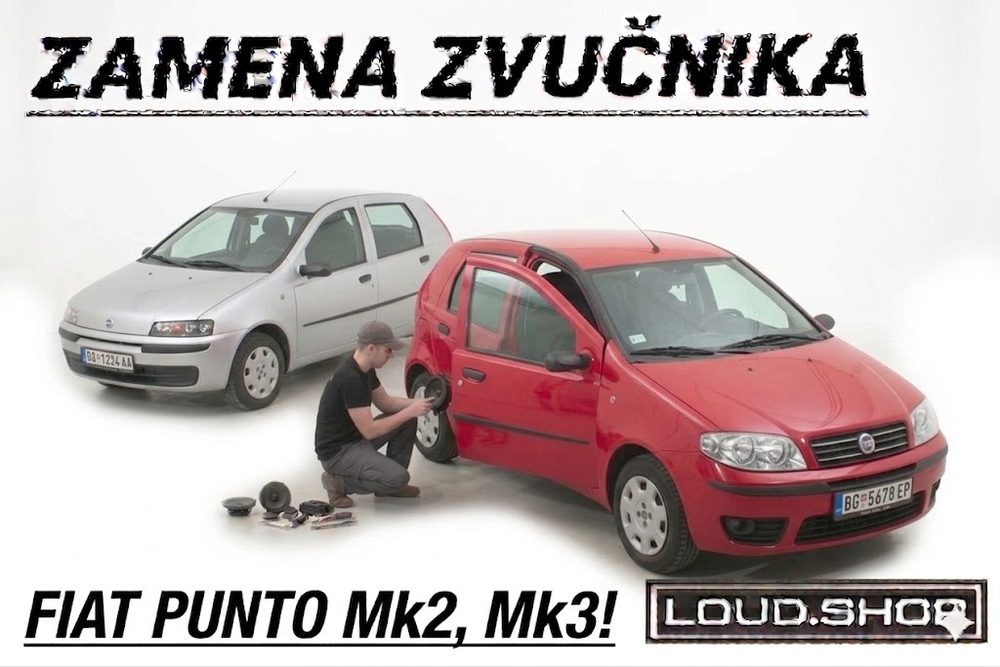 Komplet Zvučnika Fiat Punto Mk2 i Mk3