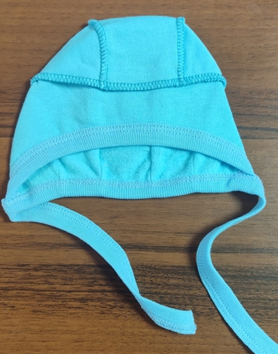 Шапочка із зав'язками, футер ТМ "Пеппі" (0-1 міс, 36 см)