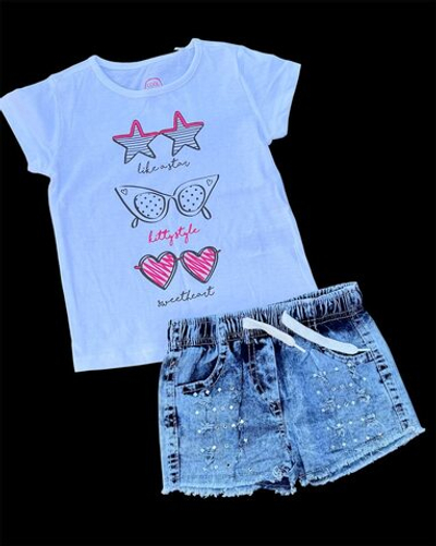 Костюм 2в1: шорти, футболка "Style", бавовна, котон ТМ "Finger", "Cool Club" (80 см)