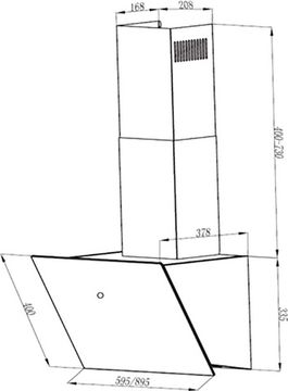 Витяжка FABER VRT BK A90 2LS