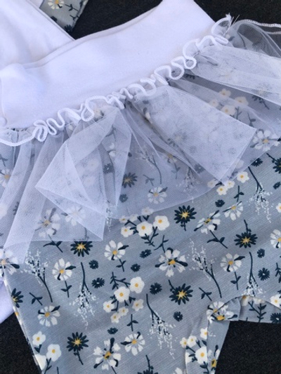 Комплект 3в1: боді з довгим рукавом, повзунки, шапочка "Принт", інтерлок ТМ "Happy ToT" (62 см)