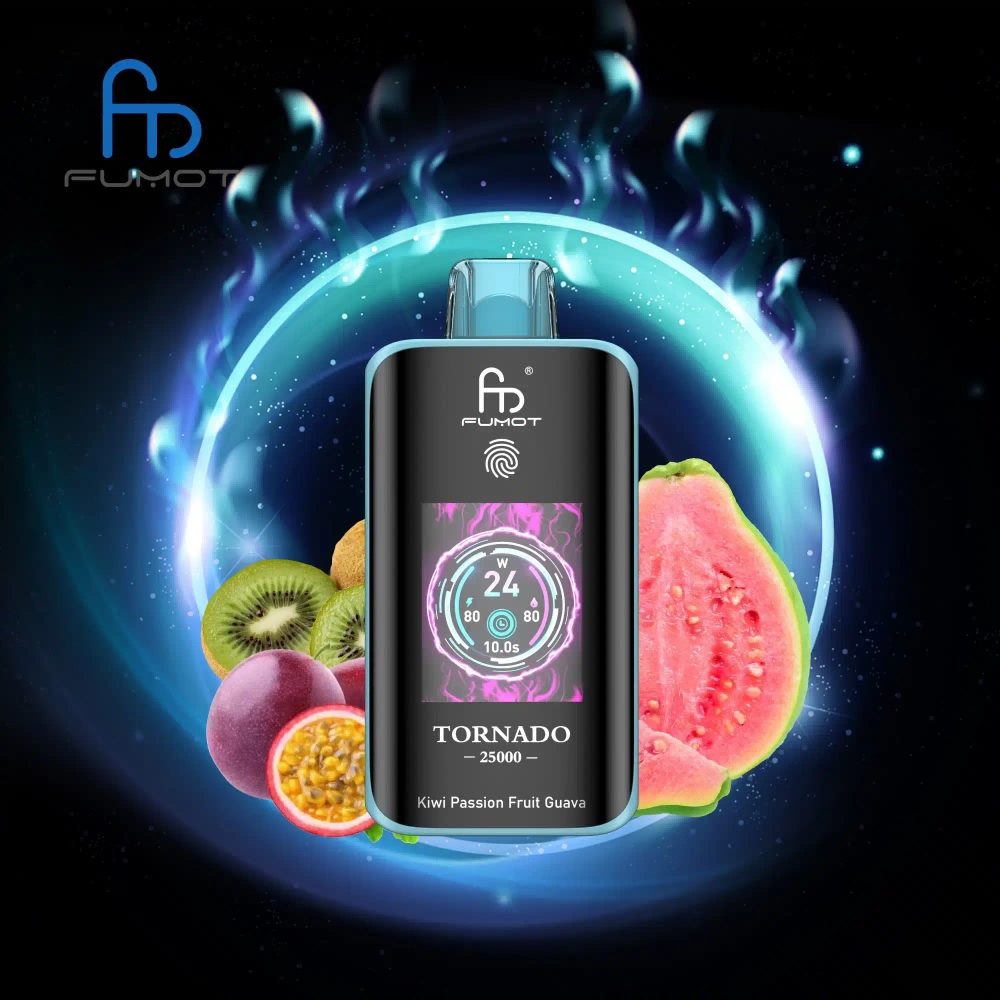 RandM Tornado 25000 - Kiwi Passion Fruit Guava 5%