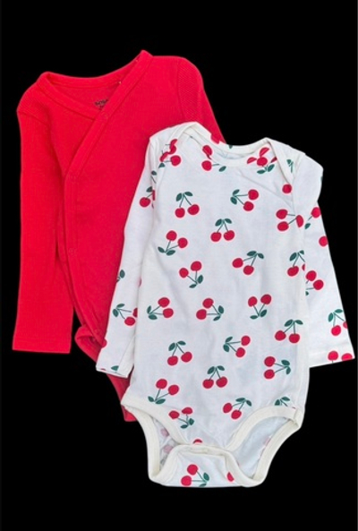 Боді з довгим рукавом "Вишеньки", бавовна, мустанг ТМ "Sin Say"