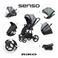 Універсальна коляска 2 в 1 Riko Senso