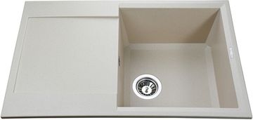 Кухонна мийка GLOBUS LUX Komo 790х500 слонова кістка (000021040)