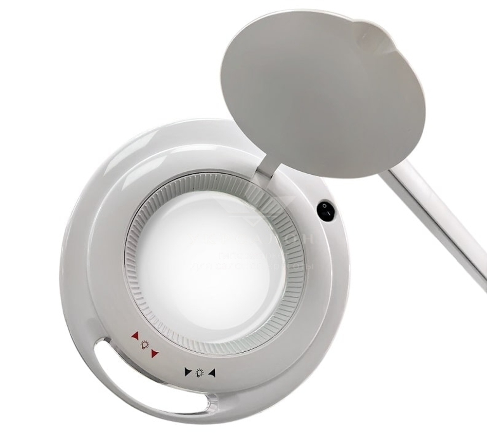 Лампа-лупа 6017H LED-3 (5) с регулировкой яркости, белый холодный и теплый свет 1-12W