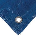 Тент 5х6 от дождя и снега, затеняющий 60г./м2. Ламинированный с кольцами.