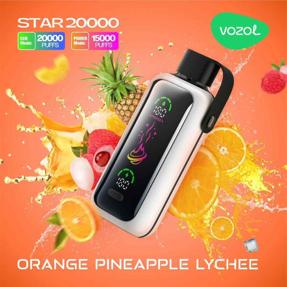 Vozol Star 20000 - Orange Pineapple Lychee (5%nic)