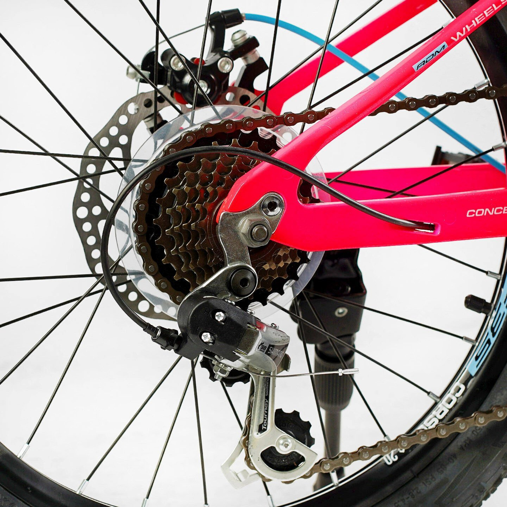 Детский спортивный велосипед 20 дюймов Corso F35 магниевый, оборудование Shimano