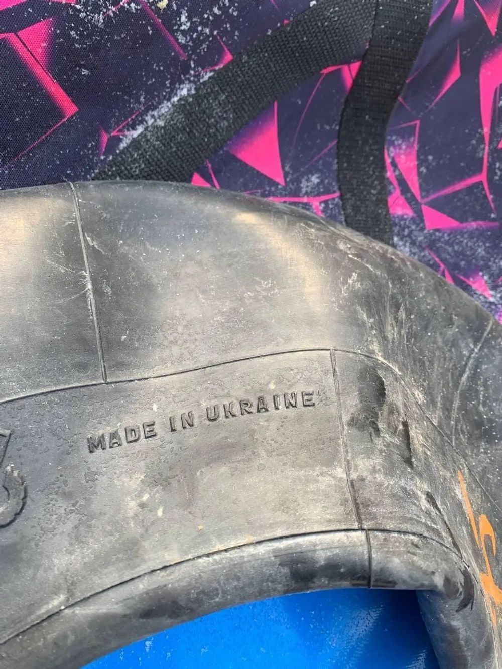 Надувные санки-ватрушки "Розовый лед" диаметр 100 см. (Оксфорд, ПВХ)