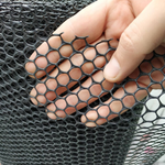 Заборы садовые пластиковый черный сота (ромб) 1,2м Х 30м (ячейка 6Х8 мм)