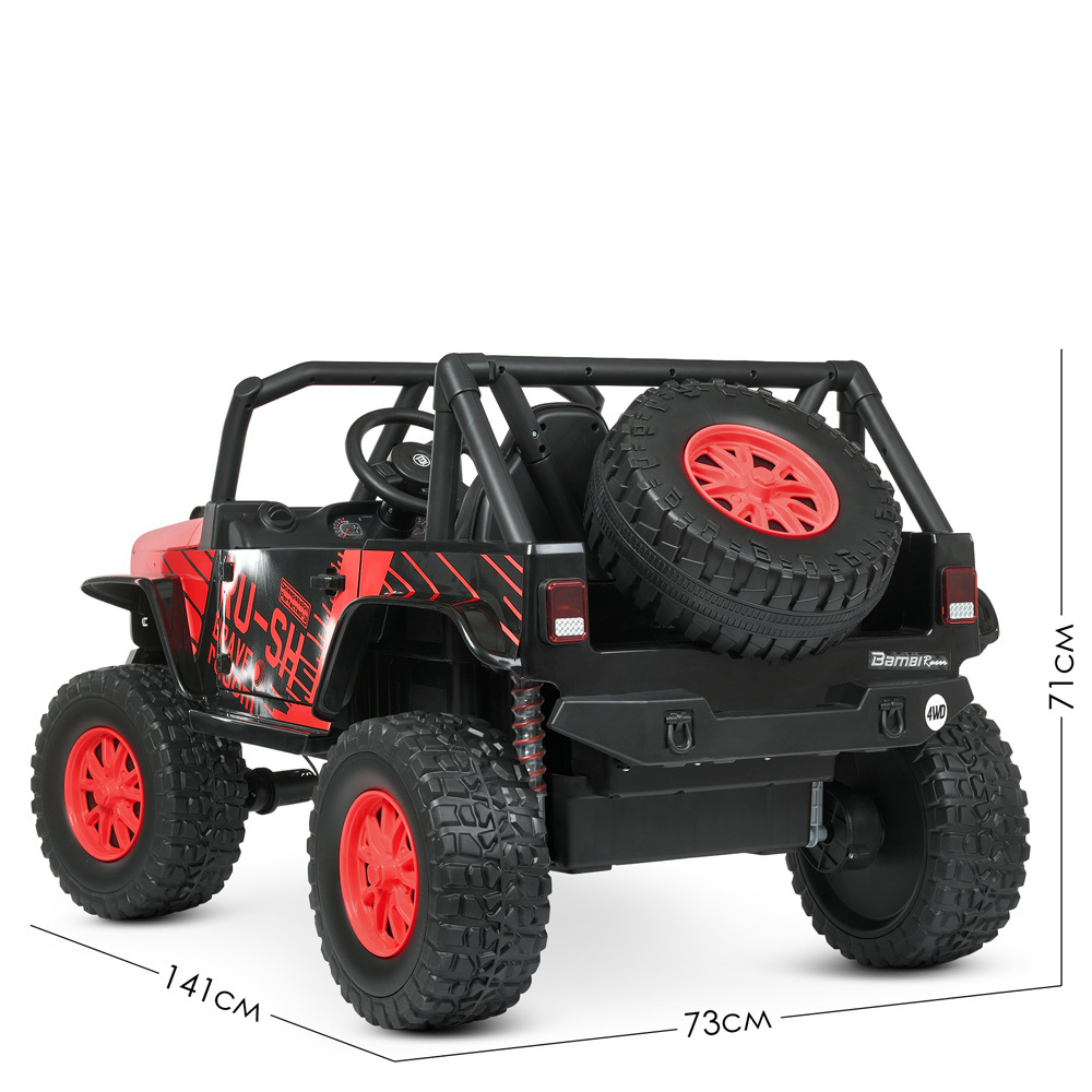 Дитячий електромобіль позашляховик Jeep 4WD M 4878EBLR (24V)