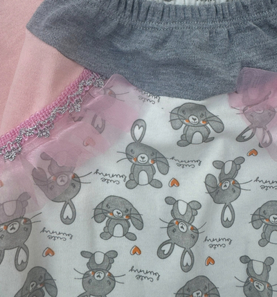 Костюм 3в1: боді з довгим рукавом, штани, слюнявчик ТМ "Golsen"