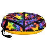 Надувные санки-ватрушки  для катания с горки "Звезда" диаметр 100 см. (Оксфорд, ПВХ)