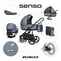 Універсальна коляска 2 в 1 Riko Senso