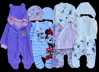 Гарний набір одягу для новонародженої дівчинки, якісний одяг для немовлят, зима, демісезон (осінь, весна), зріст 56 см, бавовна