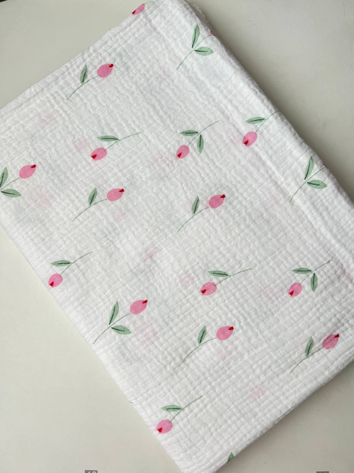 Пеленка муслиновая жатая двухслойная