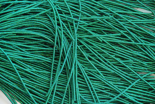 Упругая канитель зеленый/бирюза 1,6мм