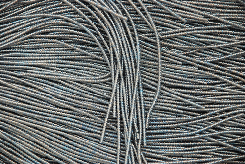 Фигурная канитель "Бамбук"  серый 2,1мм