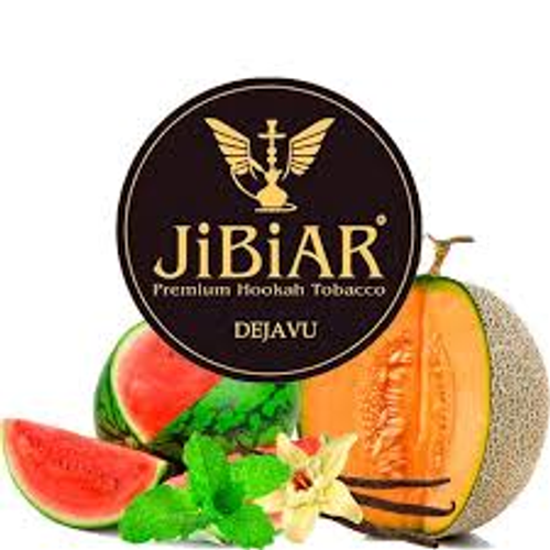 Табак Jibiar Dejavu (Джибиар Дежавю Арбуз Ваниль Дыня Мята) 250г (Изготовлен в 2019)