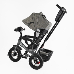 Дитячий триколісний велосипед Best Trike 3390 надувні/фара, з USB, пультом, батьківською ручкою