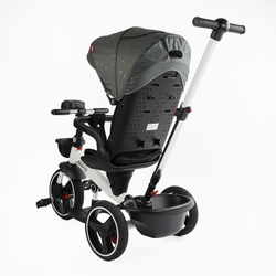 Детский трехколесный велосипед Best Trike Marco 9155 PU, складной руль, музыкальная фара, с родительской ручкой