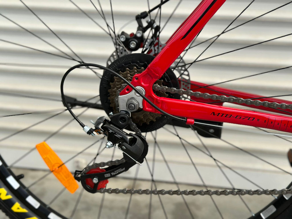 Велосипед горный алюминиевый 29 дюймов Toprider 670 оборудование Shimano рама 21"