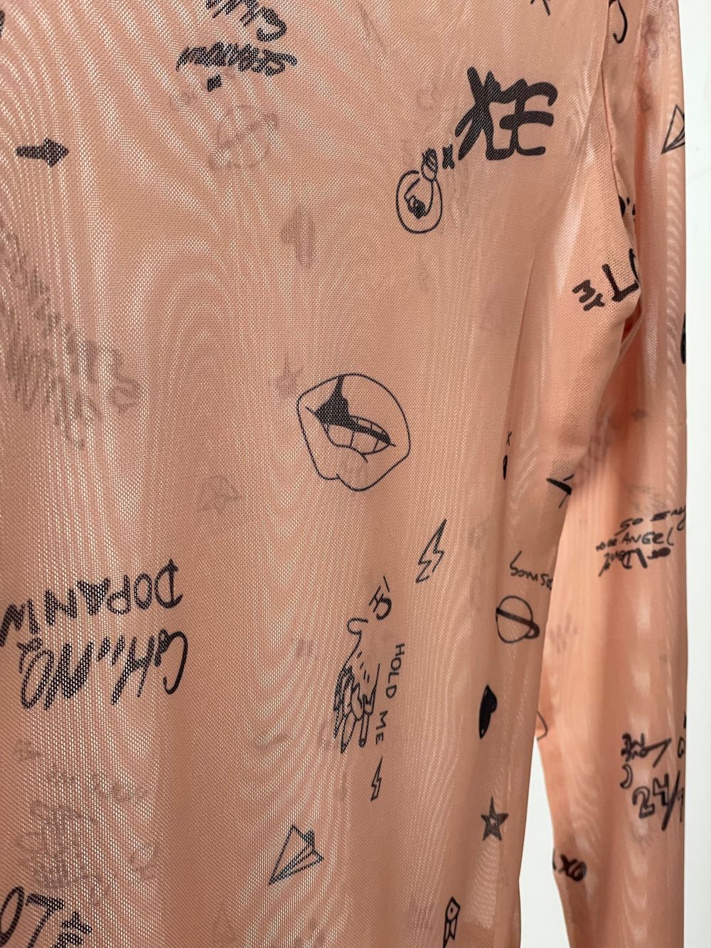 Сітчате боді з імітацією тату