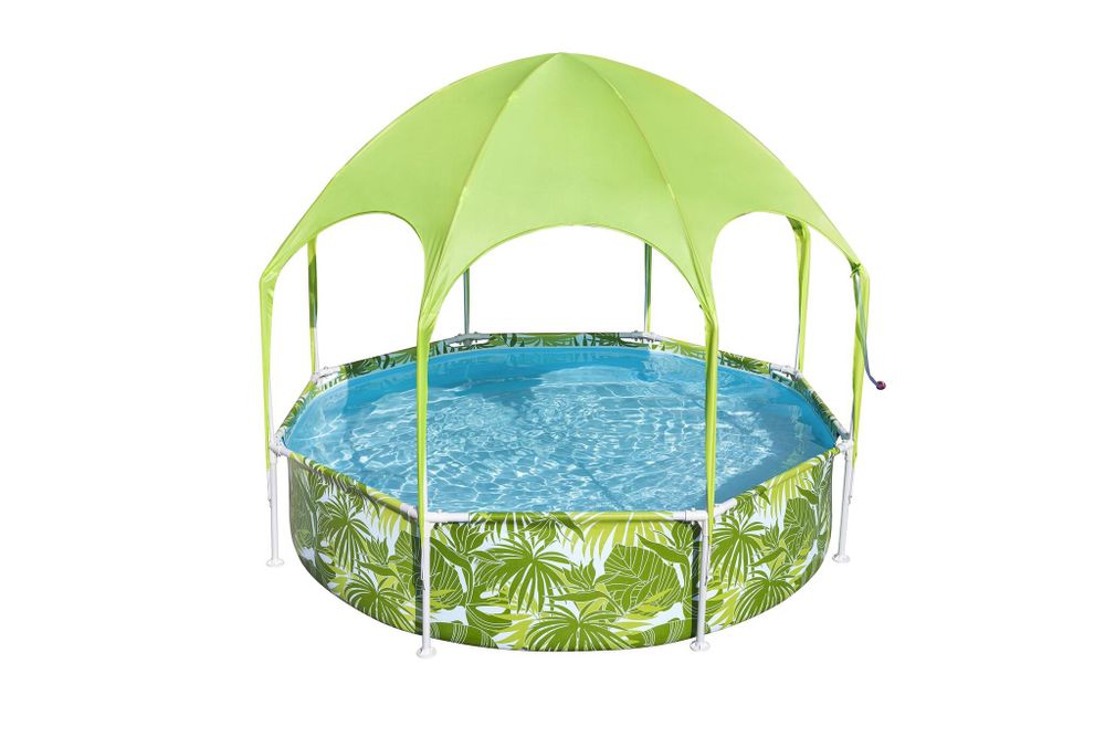 Бассейн каркасный круглый Bestway 56432 Splash-in-Shade Play Pool 244*51см, 1688л, с навесом