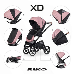 Універсальна коляска 2 в 1 Riko XD PRO