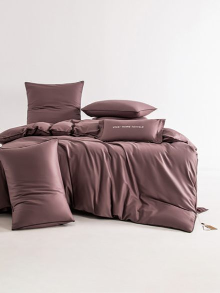 Комплект постельного белья Однотонный Сатин Элитный OCE007