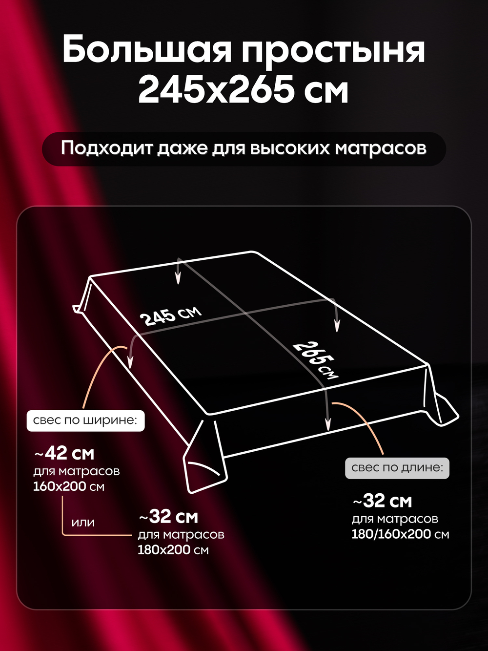 Комплект постельного белья Однотонный Сатин Премиум OCP013