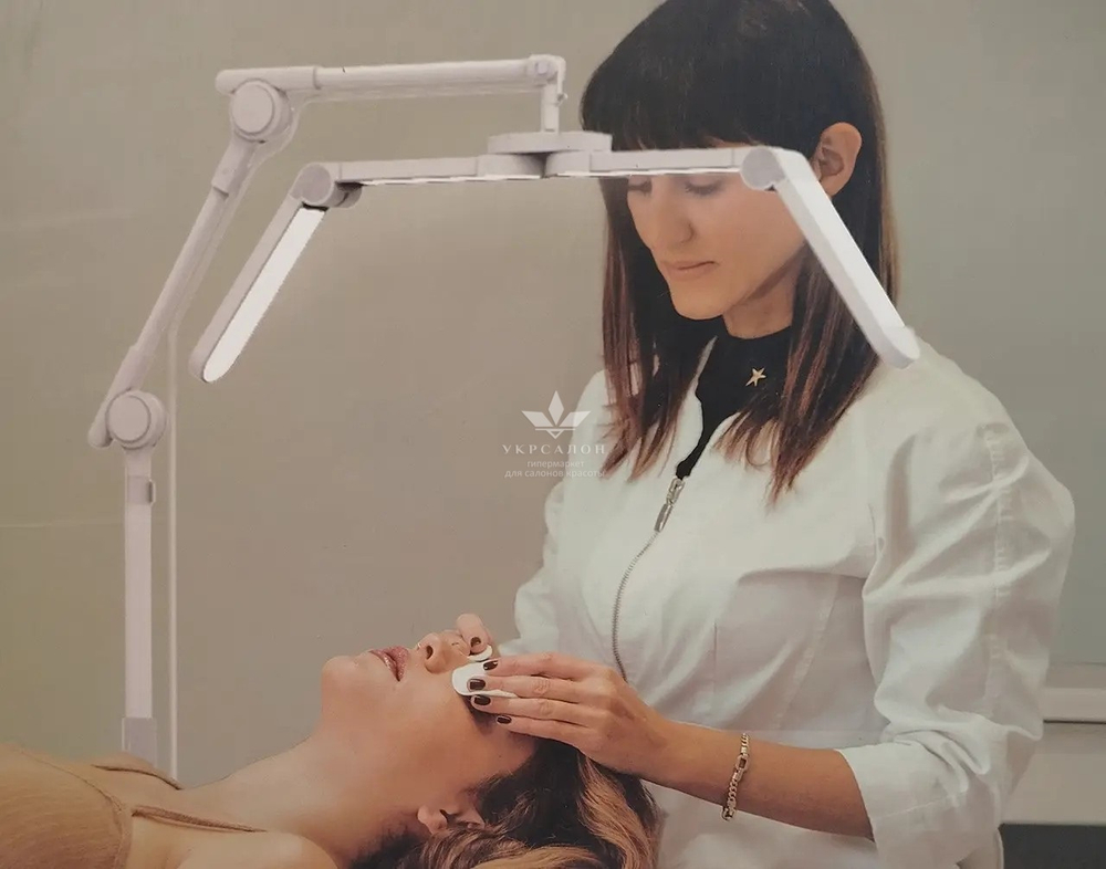 Бестеневая Led лампа для бьюти мастера универсальная F-800F, 36 Вт, белая