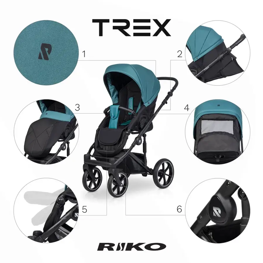 Универсальная коляска 2 в 1 Riko Trex