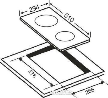 Варильна панель газова Domino INTERLINE TQ 3205 BK/H2