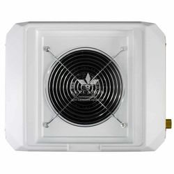 Настольная маникюрная вытяжка с HEPA фильтром Teri Diamond, цвет белый (сетка металлик)