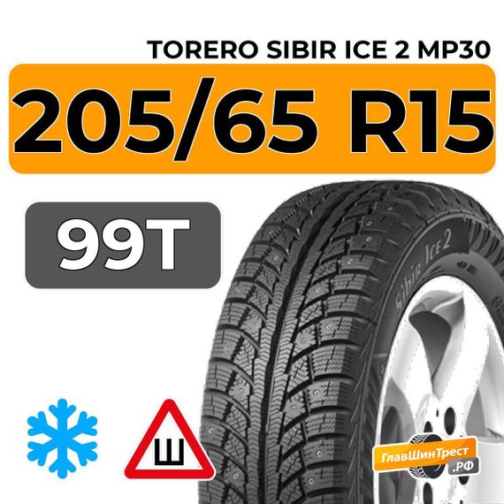 Torero Sibir Ice 2 MP30 205/65 R15 99T шип.