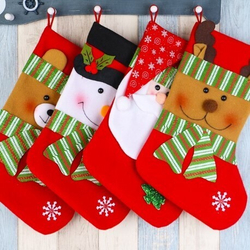 Новогодний подарочный носок Снеговик