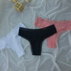 Класичні стрінги з декорованою резинкою