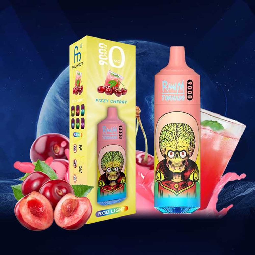 RandM Tornado 9000 Fizzy Cherry 5% nic