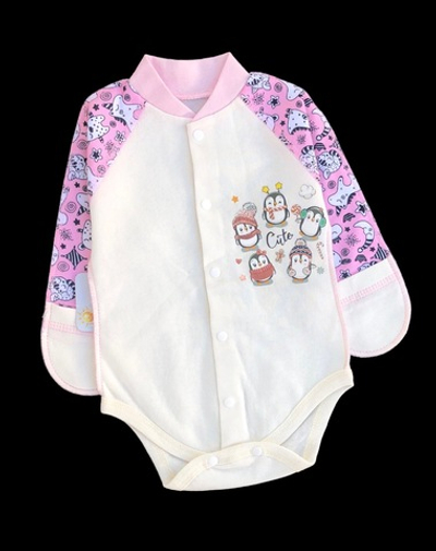 Боді з довгим рукавом, футер ТМ "Happy ToT" (62 см)