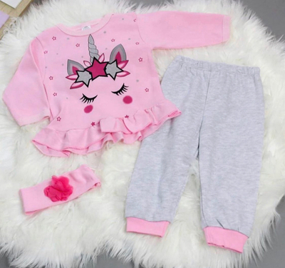 Костюм 3в1: реглан, штани, повязка на голову "Єдиноріг", бавовна